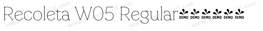 Recoleta W05 Regular字体转换